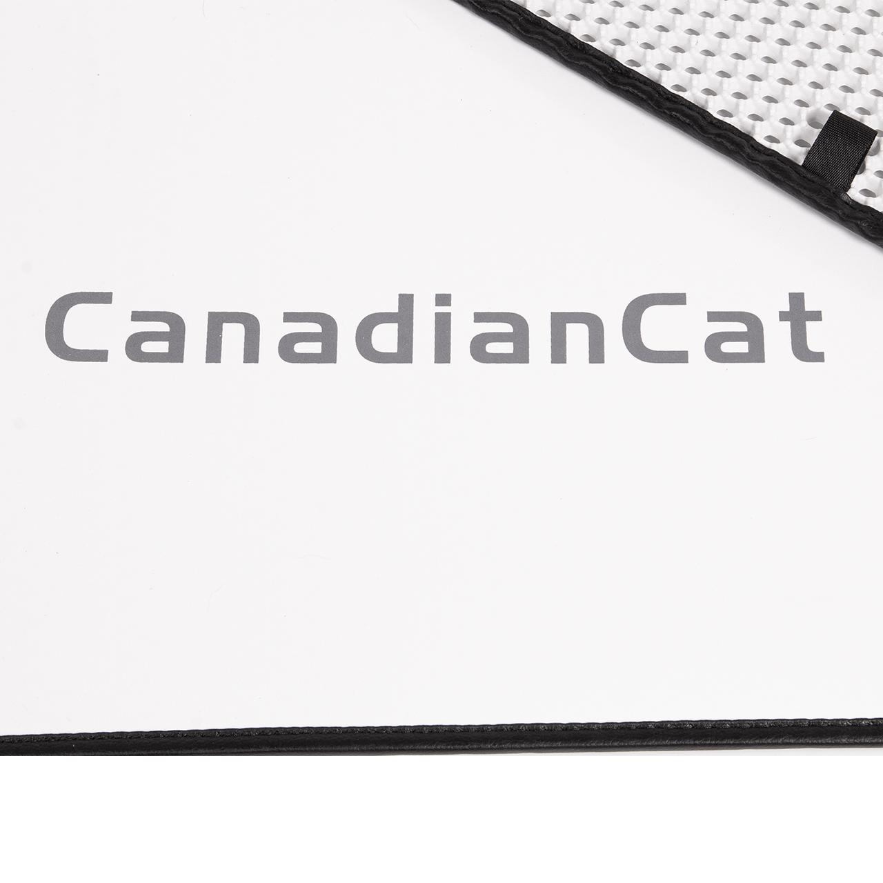 CanadianCat Company, Katzenklo Matte groß XXL 76x58cm weiße Katzenstreu  Matte, Vorleger für Katzentoilette, Katzenmatte